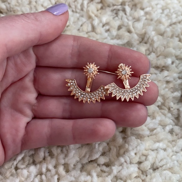 Set of 7 Earrings - mix of silver & rose gold - Picture 9 of 13